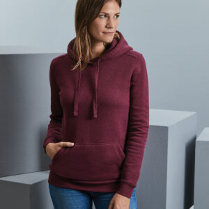 Women's authentic melange hooded sweatshirt