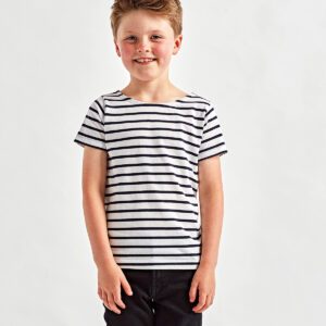 Kids Marinière coastal short sleeve tee