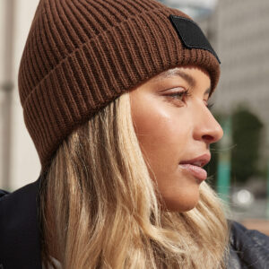 Fashion patch beanie