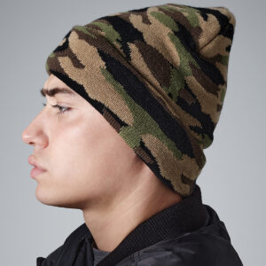 Camo cuffed beanie