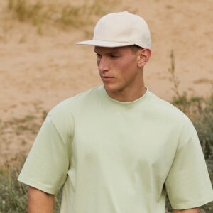 Organic cotton unstructured 5-panel cap