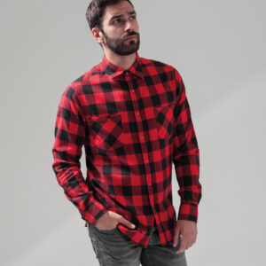 Checked flannel shirt