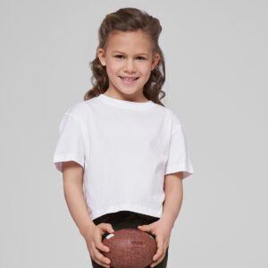 Girls cropped Jersey tee