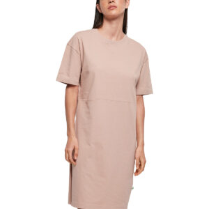 Women's organic oversizes slit tee dress