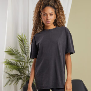 Womens oversized acid wash tee