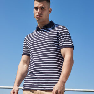 Striped Jersey polo shirt