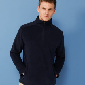 ¼ zip microfleece jacket