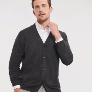 V-neck knitted cardigan