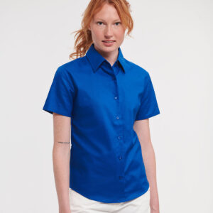 Women's short sleeve Oxford shirt