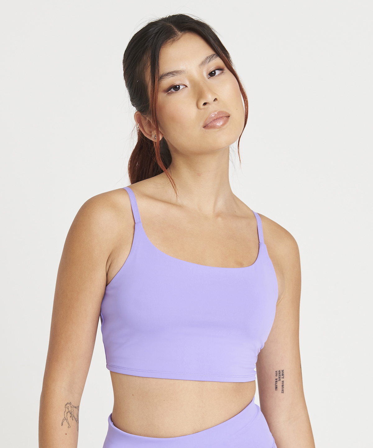 Womens recycled tech sports bra