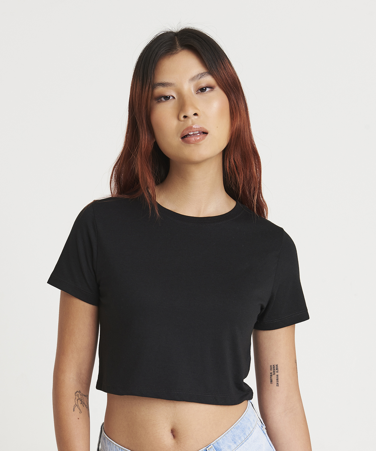 Women's triblend cropped T