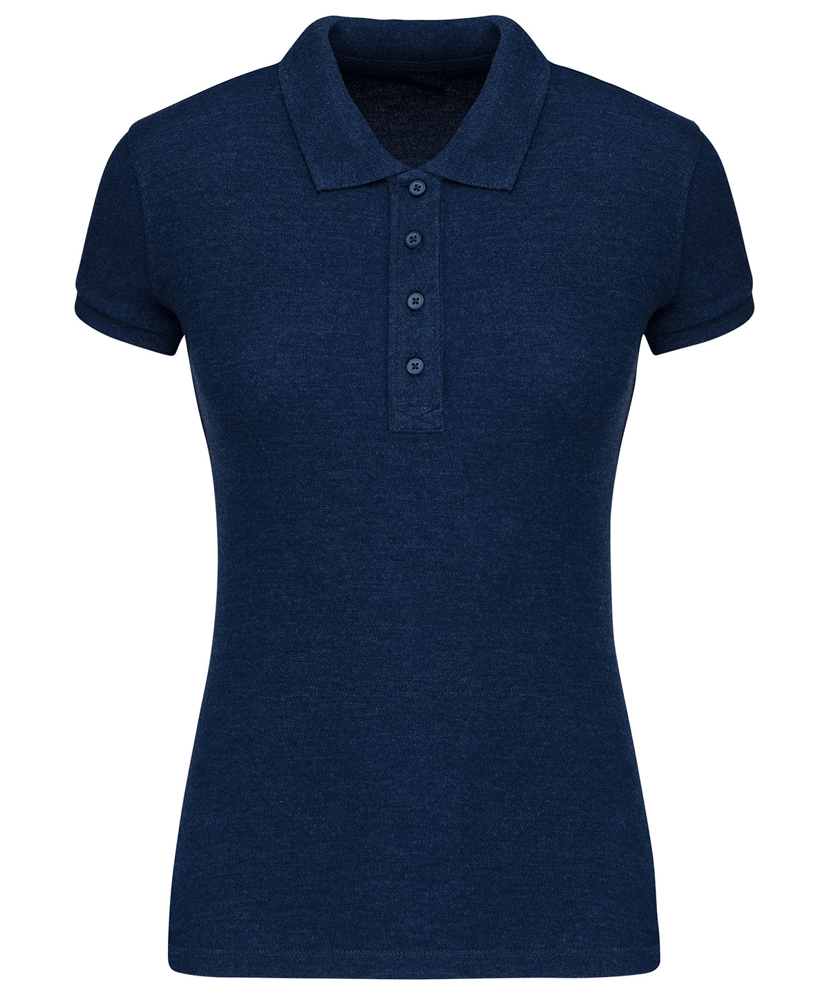 Ladies organic piqué short-sleeved polo shirt