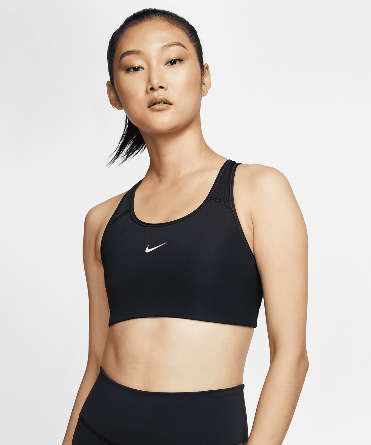 Womens Nike Dri-FIT Swoosh one-piece bra