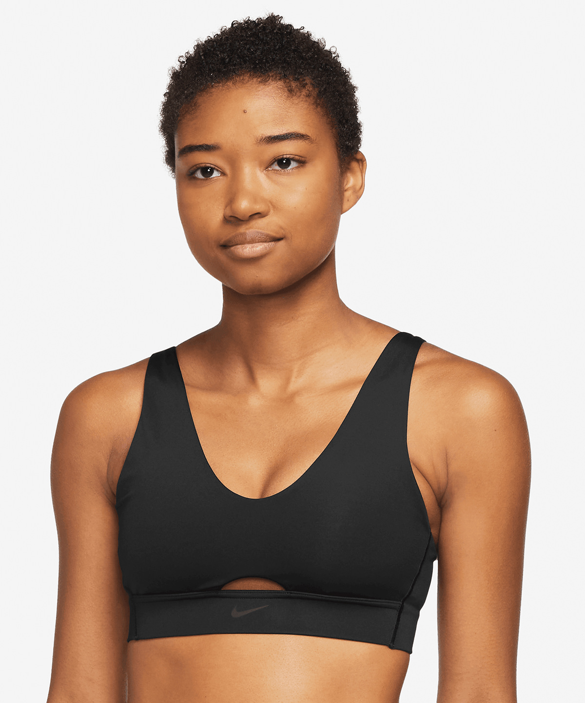 Womens Nike Dri-FIT indy plunge cutout bra