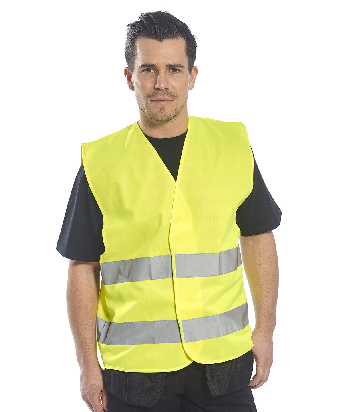 Hi-vis two-band vest (C474)