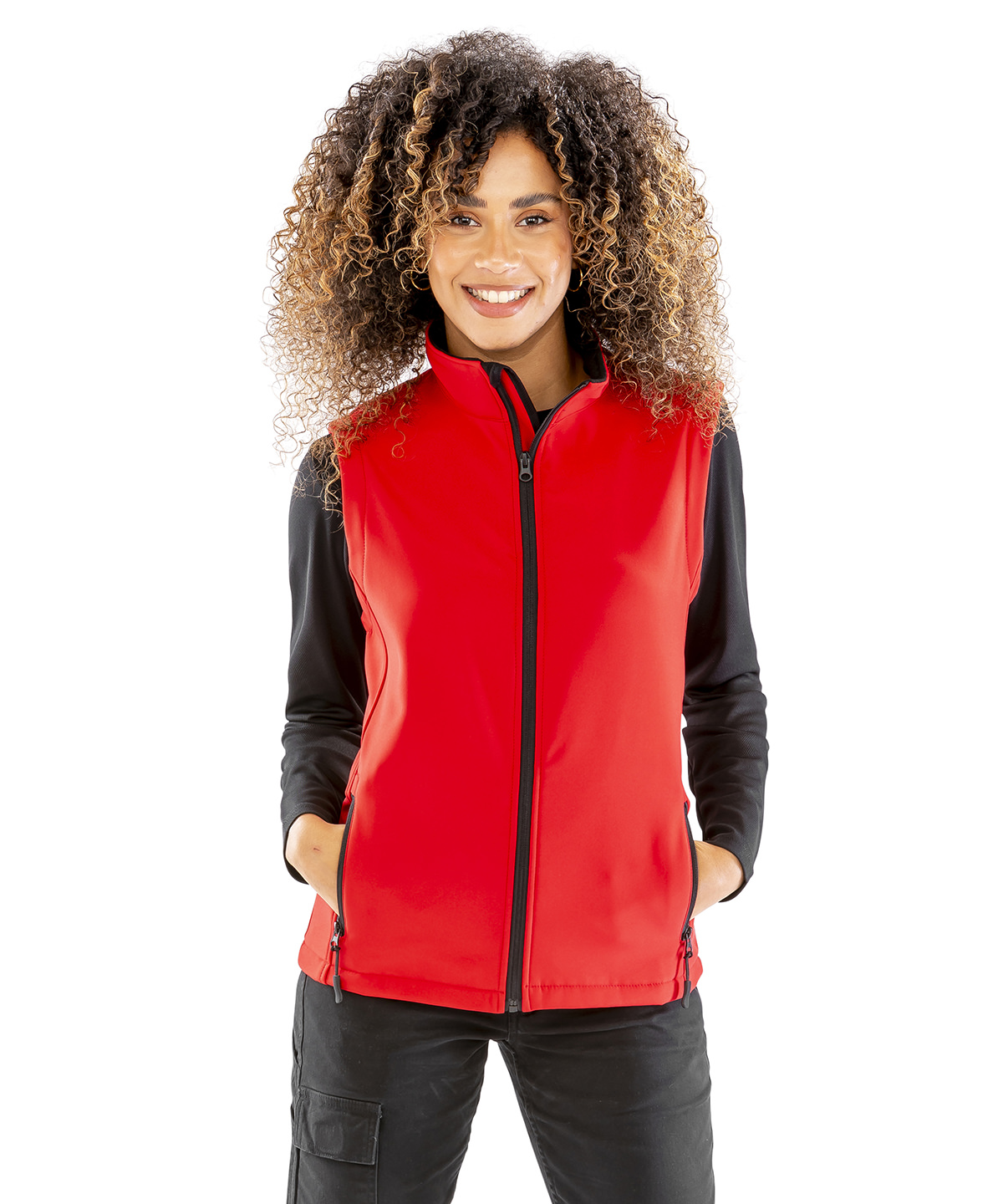 Women's printable softshell bodywarmer