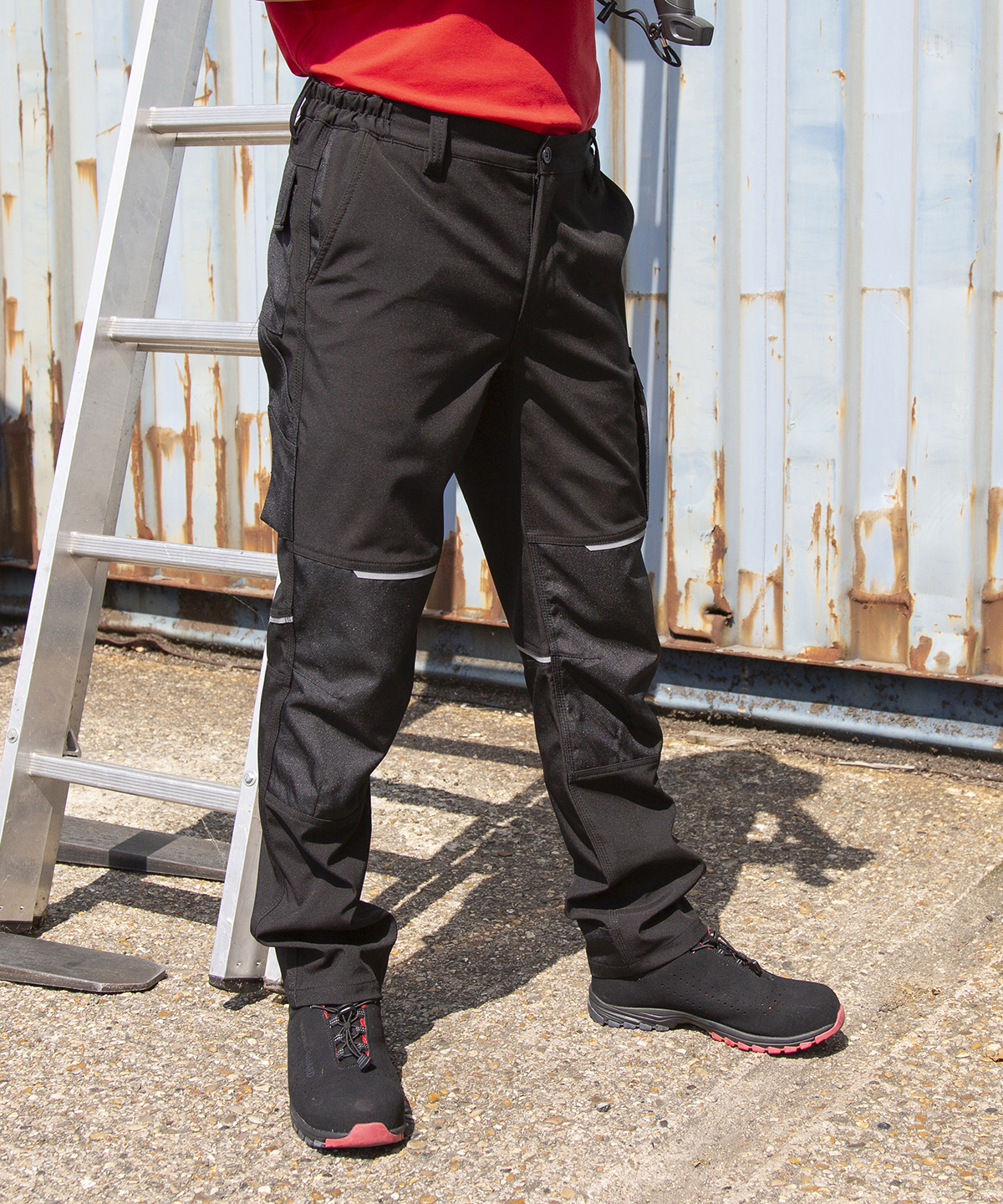 Slim softshell work trouser