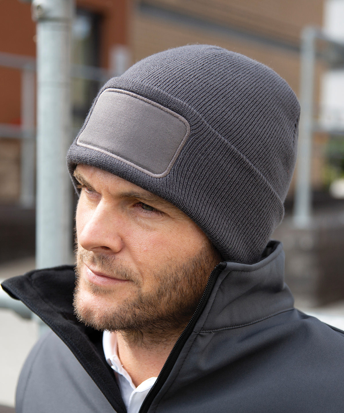 Double-knit printers beanie