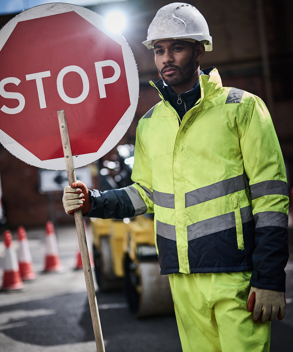 Pro hi-vis insulated parka